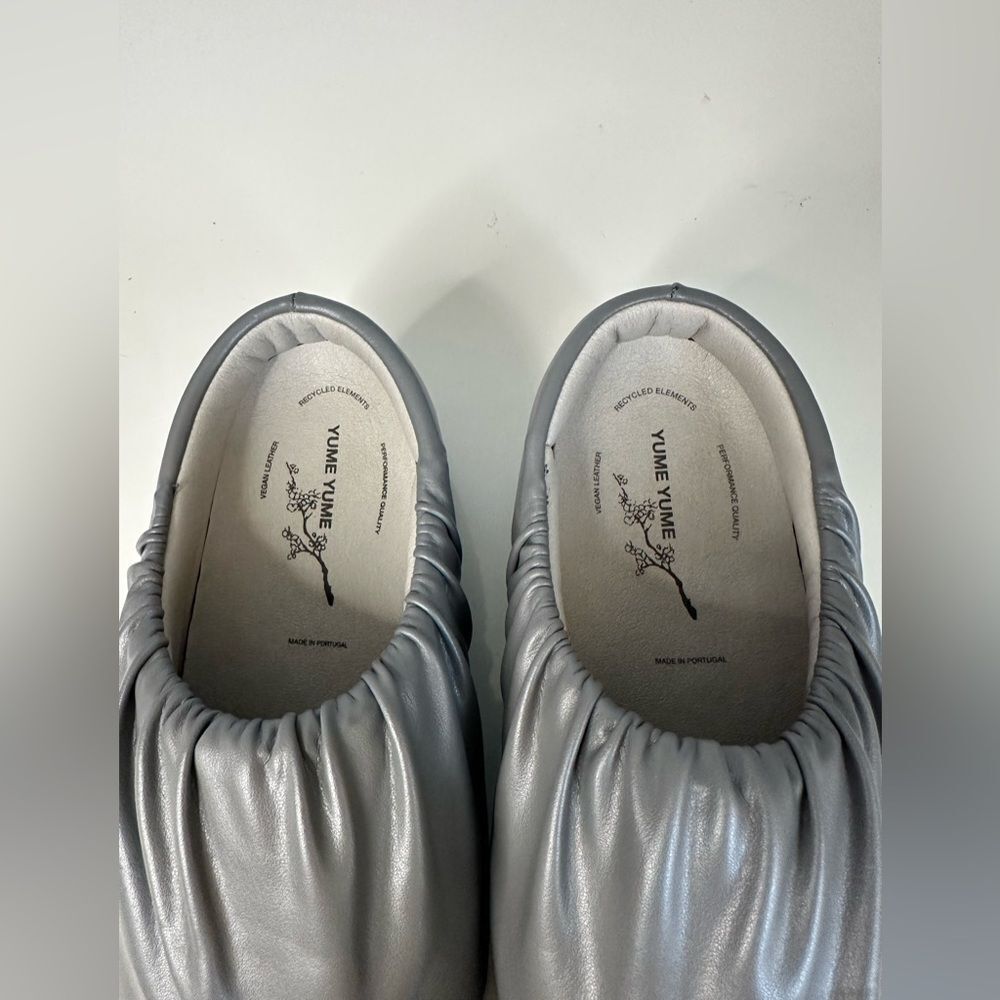 Yume Yume Camp Shoe Vegan Leather Slip-On Gray Size 37 Made in Portugal - Picture 9 of 12